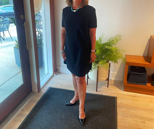 Technisches A-Linien-Minikleid
