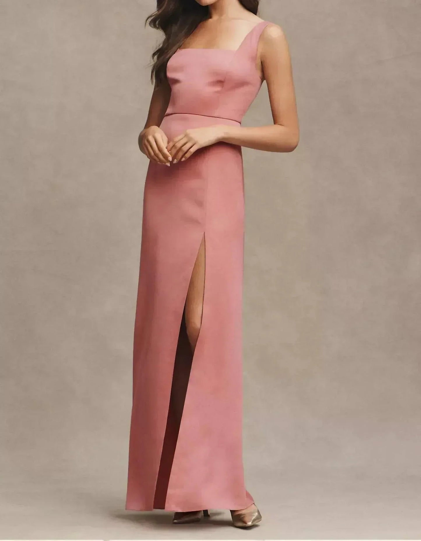 Sophia Satin Maxi Dress