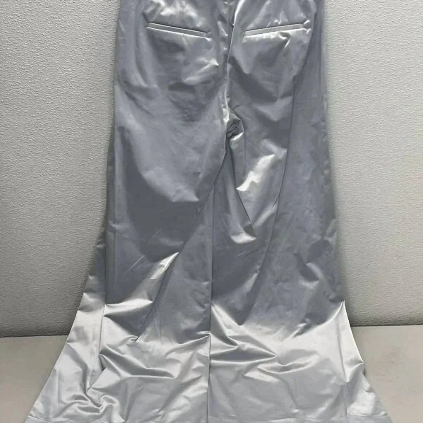 Women's Cotton Blend Satin Palazzo Pants