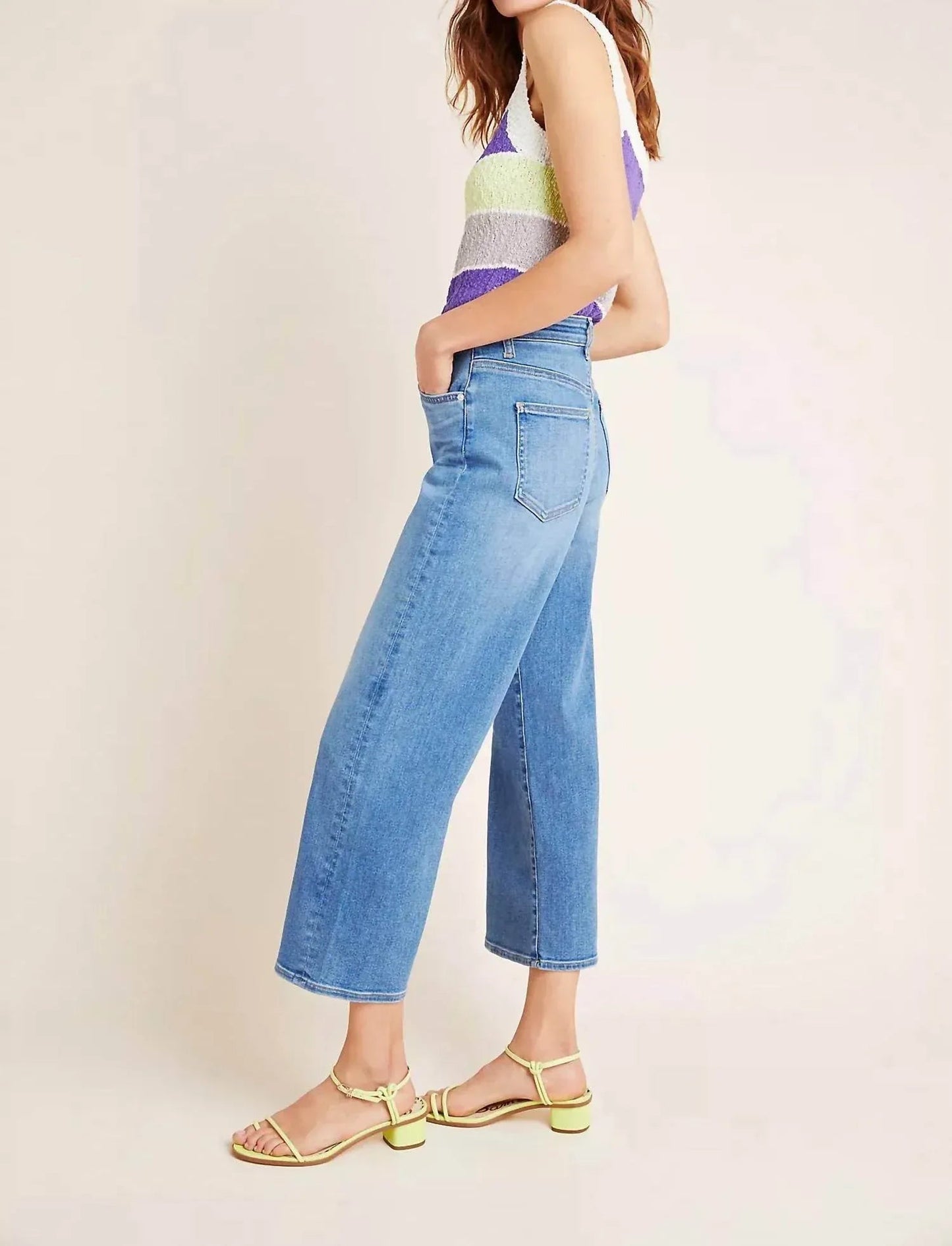 Sunday Ultra High-risecropped Wide Leg Jeans