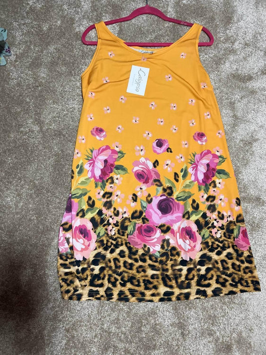 Women's Denny Midi Shift Sleeveless Dress
