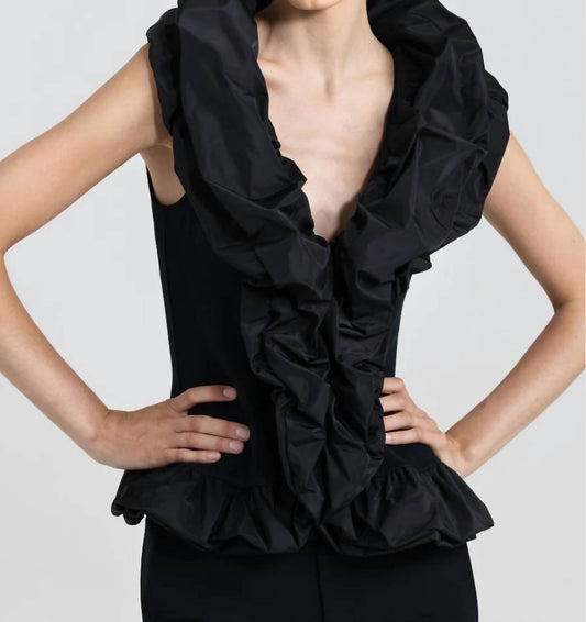 Cuba Taffeta and Knit Vest