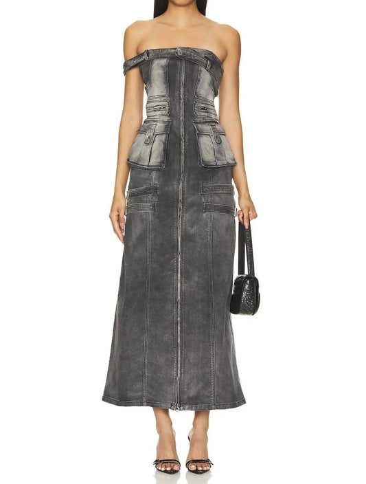 Cargo Denim Dress