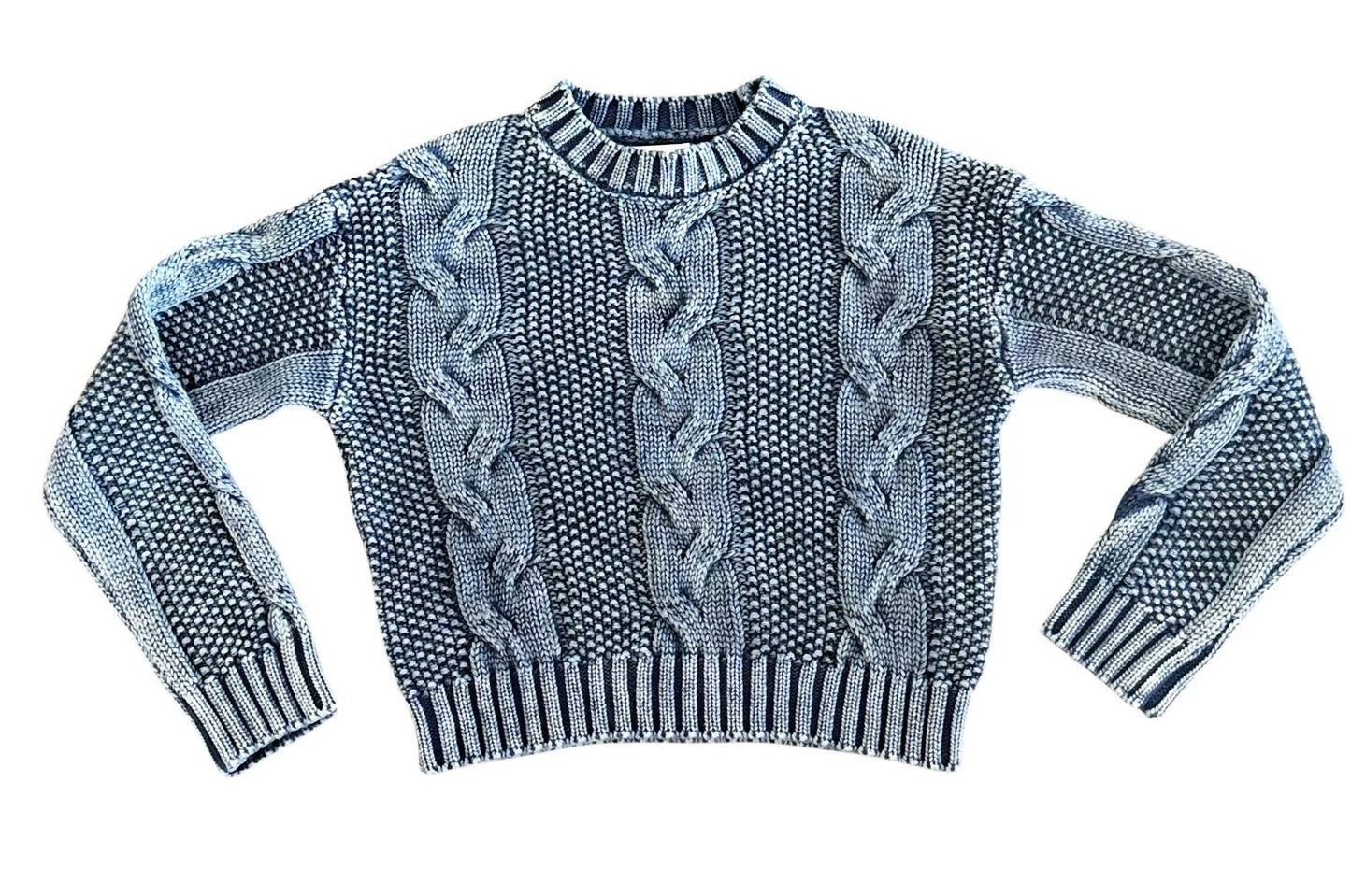 Gestrickter bauchfreier Pullover für Mädchen
