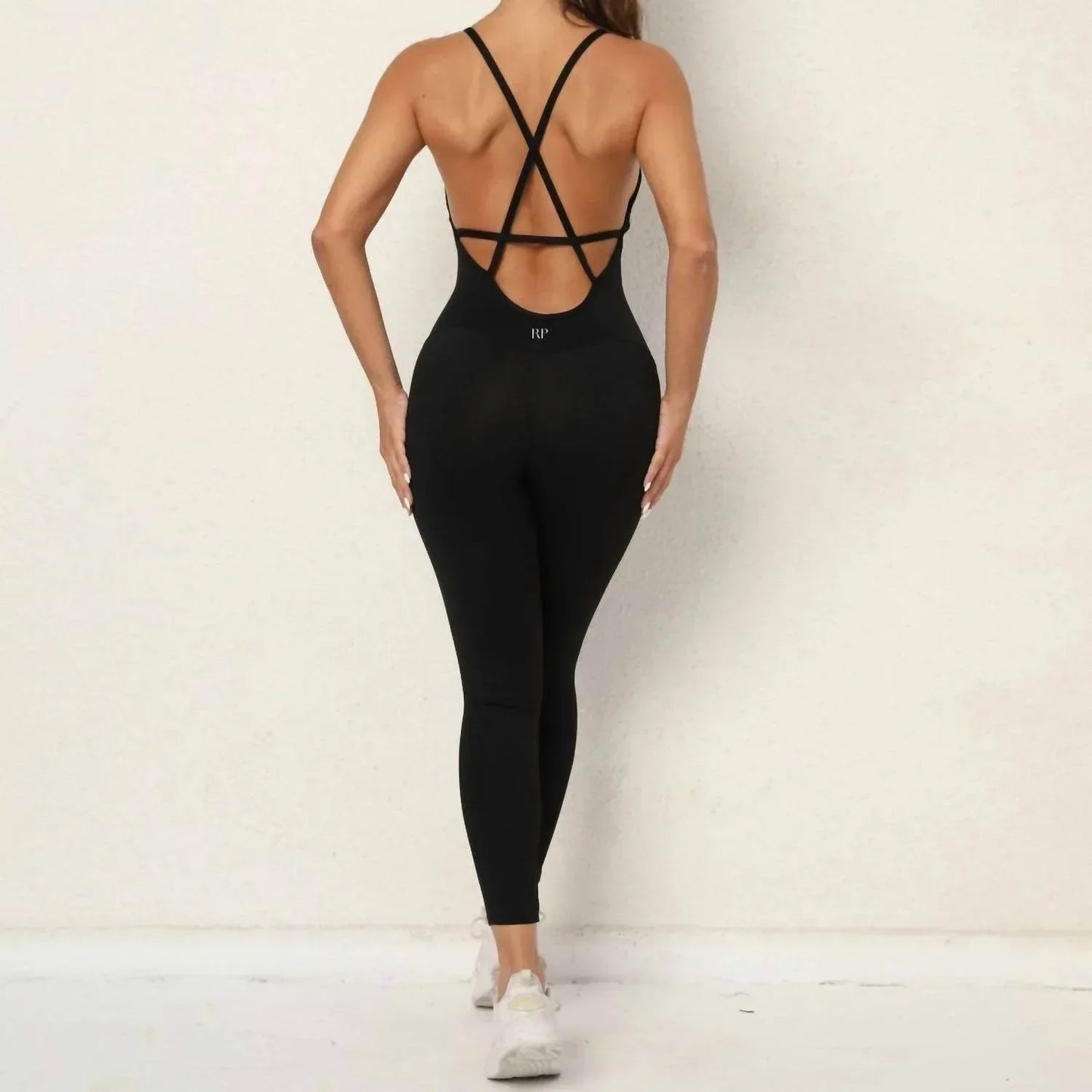 Strappy Scoopneck Jumpsuit