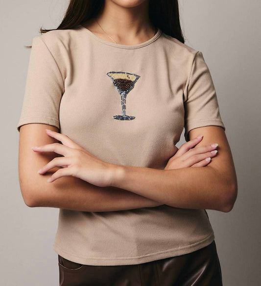 Espresso Beaded Top