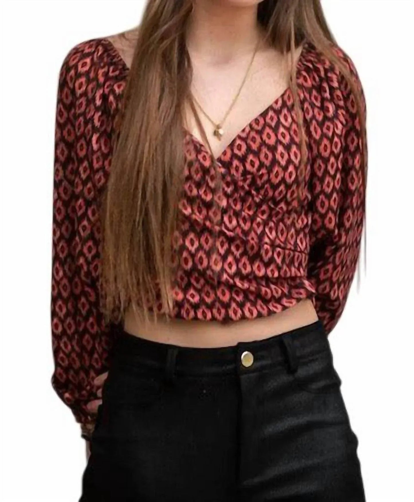 Rauten-Boho-Bluse