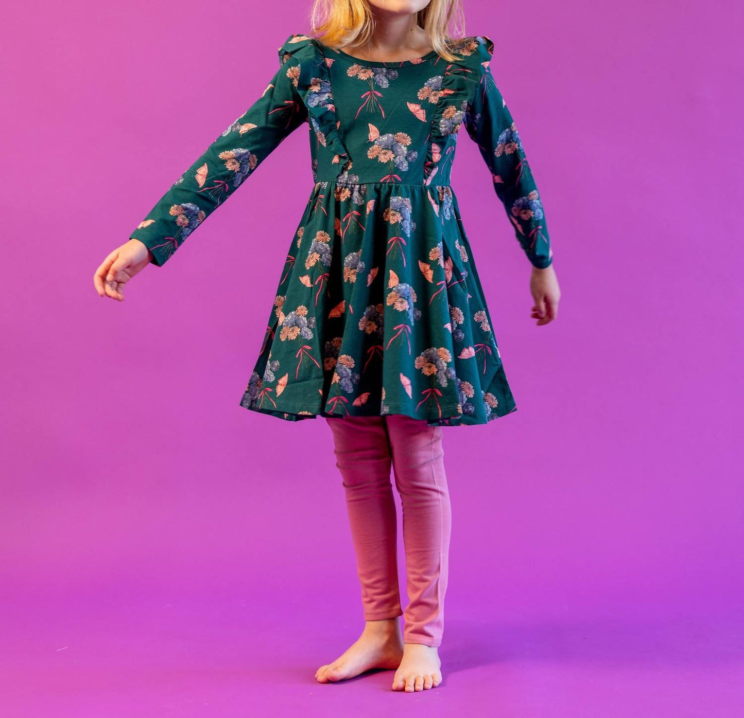 Ballettkleid mit Rüschenschultern