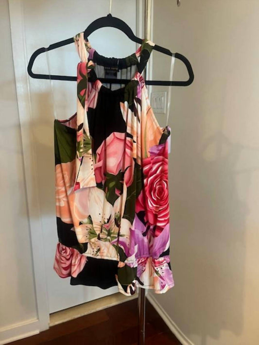 Women's Jersey Floral Print Top