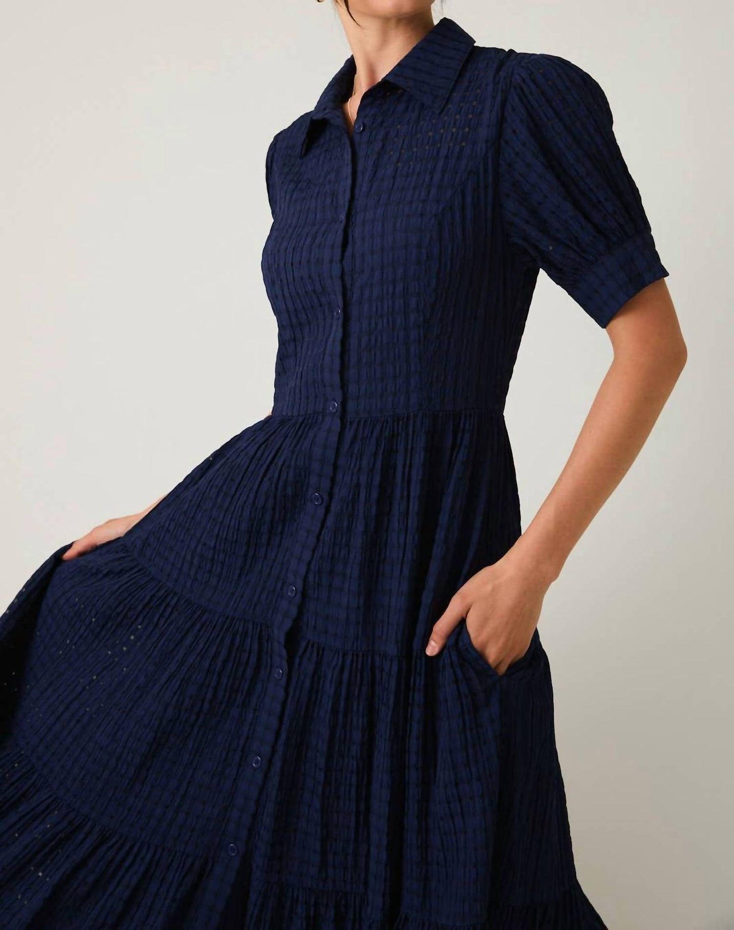 Madeleine Hemdblusenkleid midi