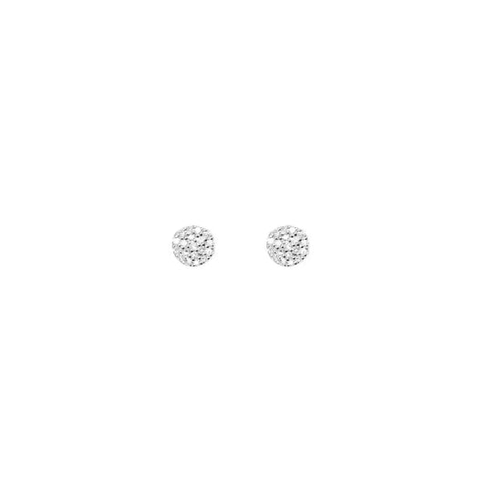 Damen-Ohrringe "Kreis mit Diamant"