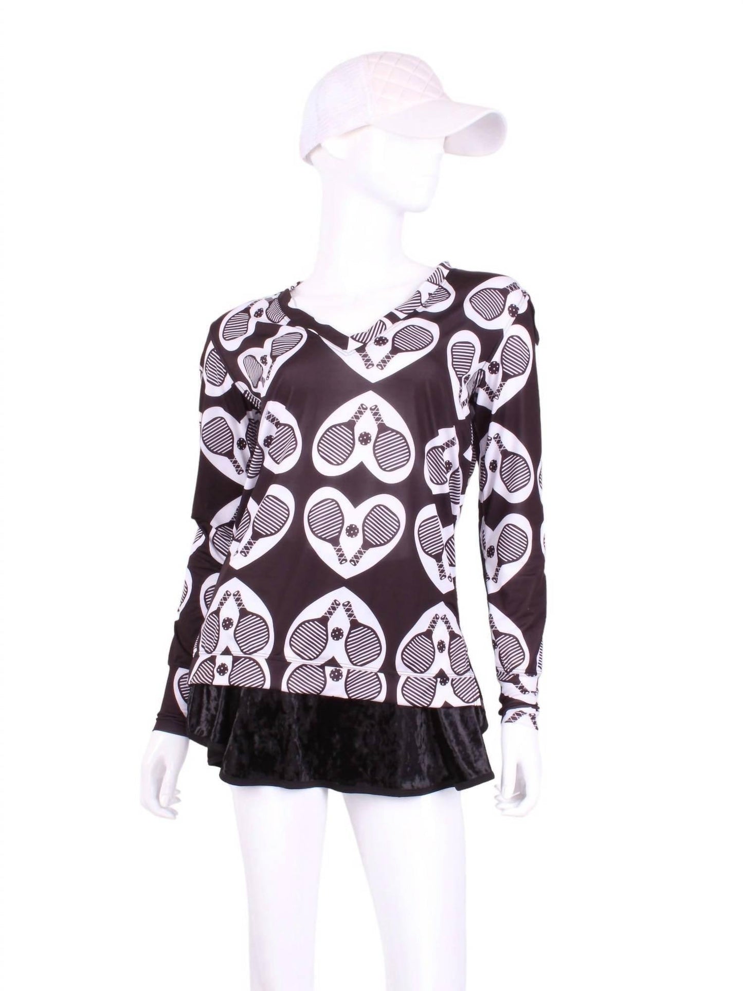 Women's Pickleball Long Sleeve Very Vee Tee