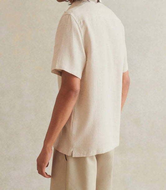Camp Collar Embroidered Shirt