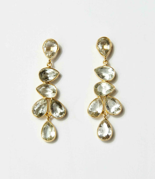 Women's Multi Drop Gemstone Earrings