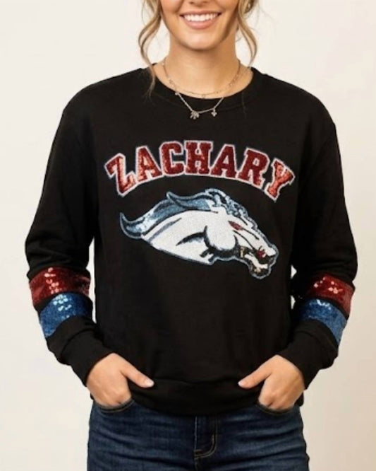 Zachary Broncos Sequin Sweatshirt