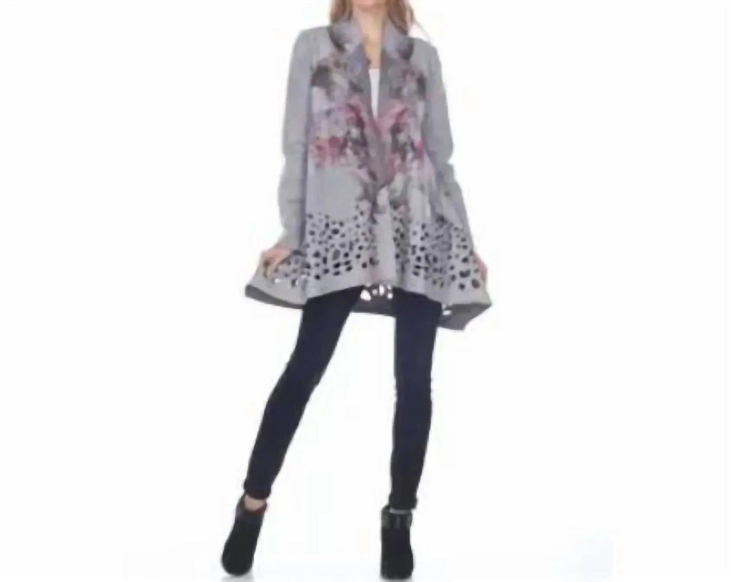Suede Fur Bird Cardigan