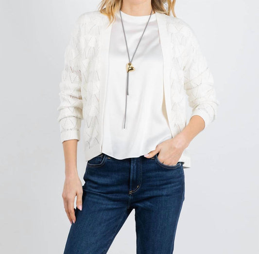 Chevron Stitch Cardigan