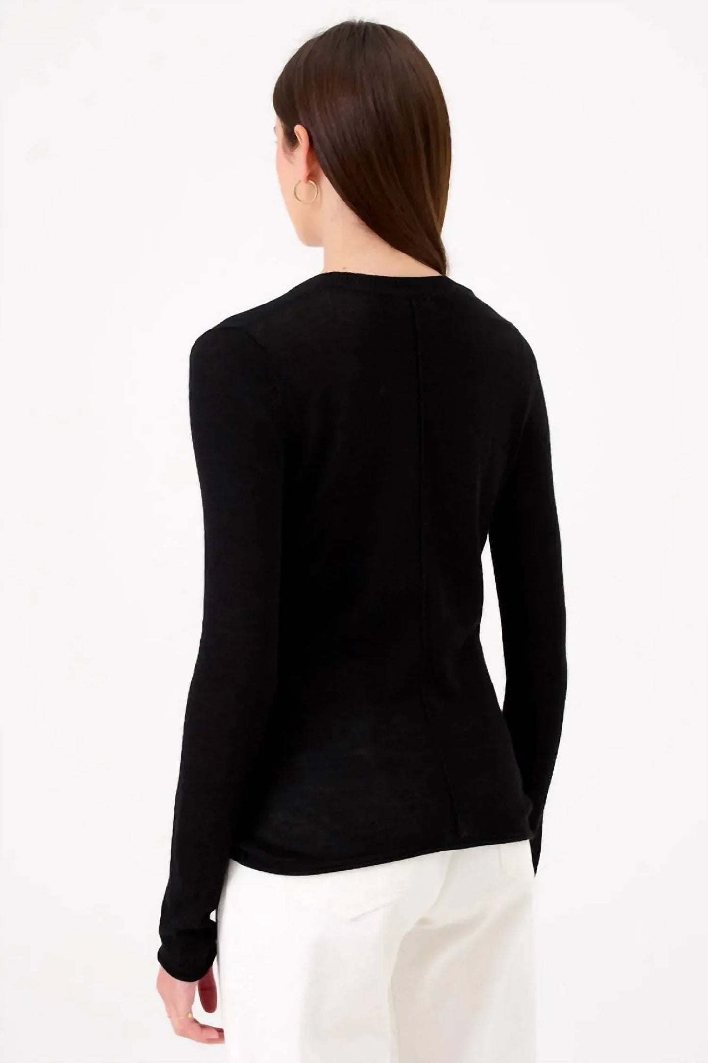 Elise Langarm-Pullover mit V-Ausschnitt