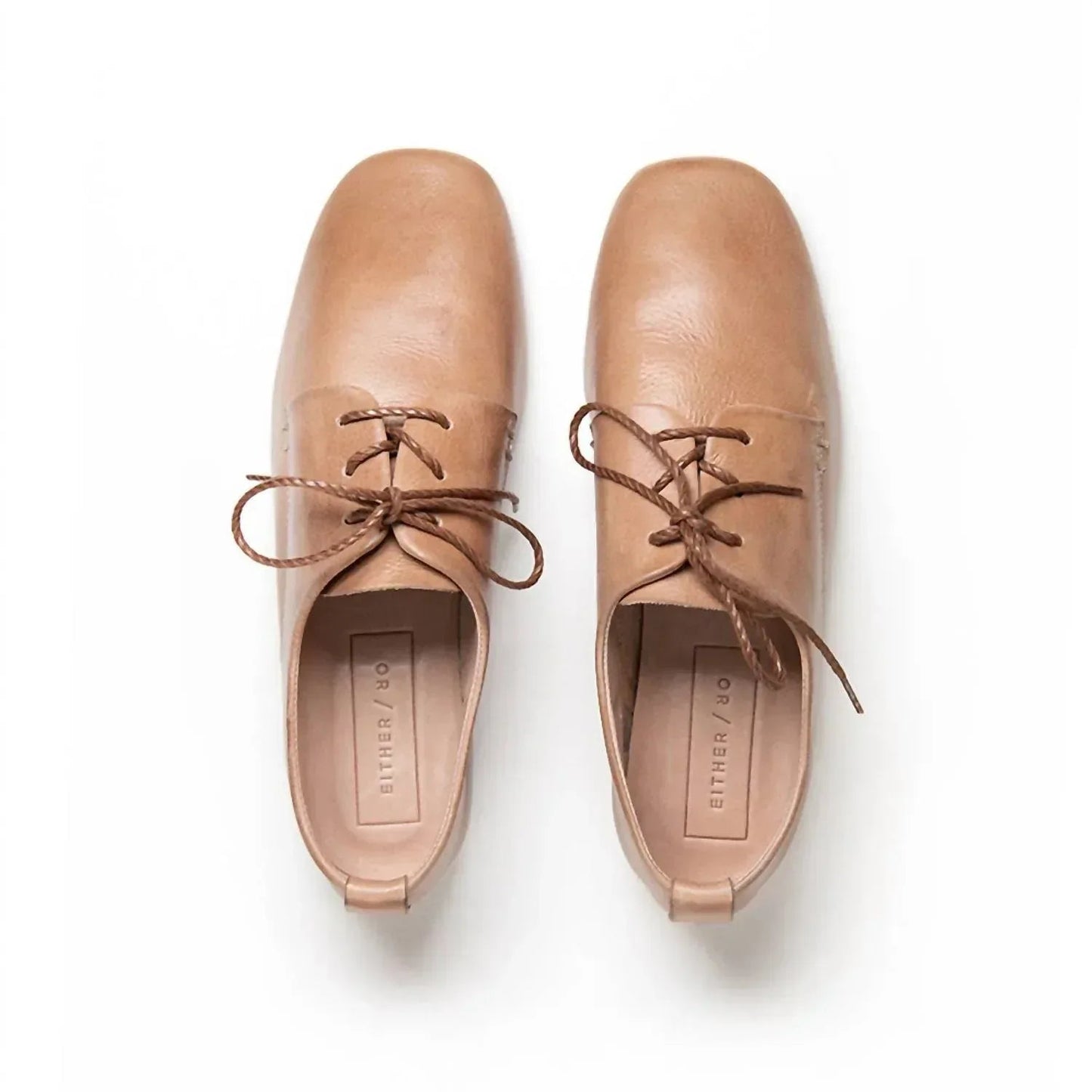 Unisex - Square Toe Vegetable-tanned Leather Shoes