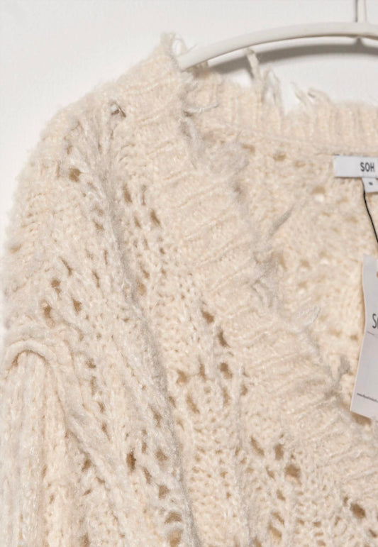 Women's Deconstructed Pointelle Pullover