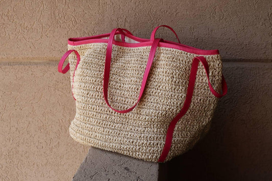 Women's Straw Tote Bag