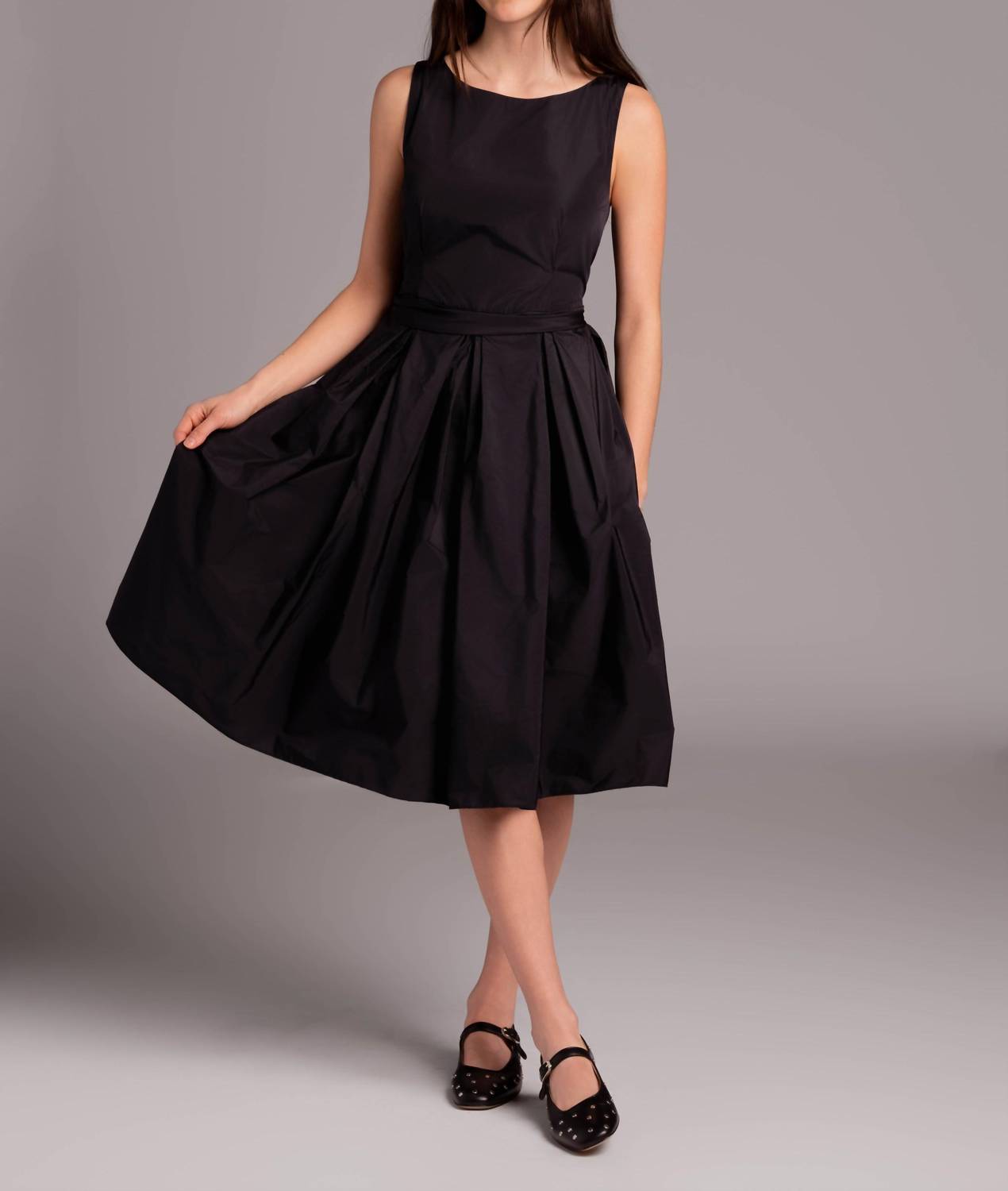 Taffeta Midi Dress
