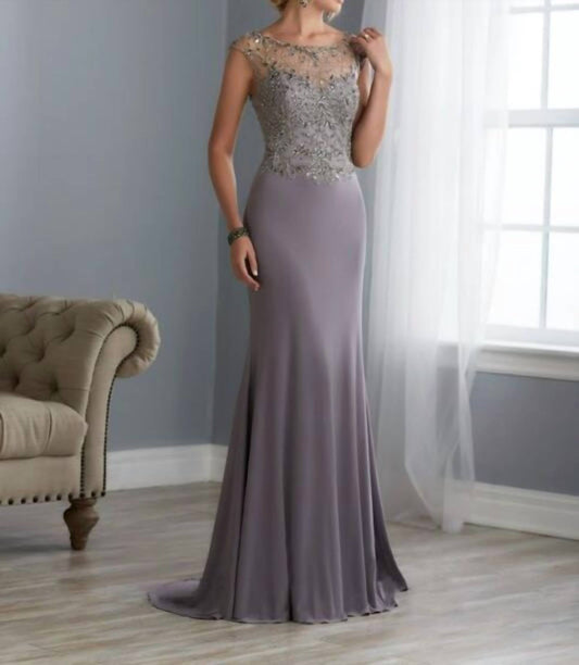 Cutout Back Evening Dress
