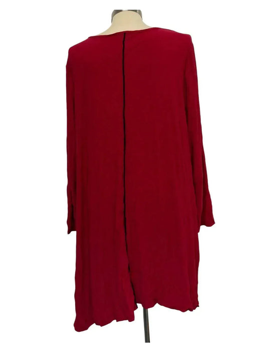 Damen-Tunika-Top mit asymmetrischem Saum