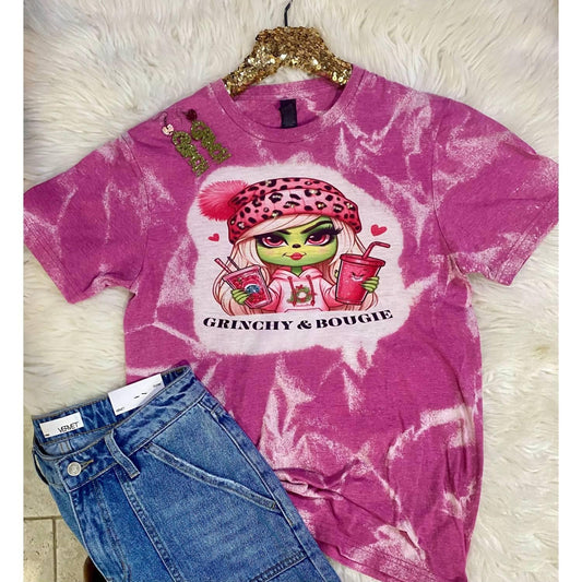 Women's Grinchy & Bougie Holiday Tee