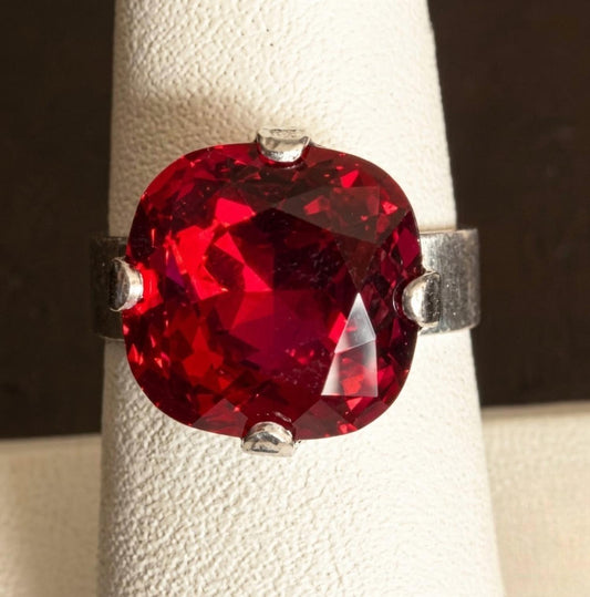 Women's Faceted Crystal Ring
