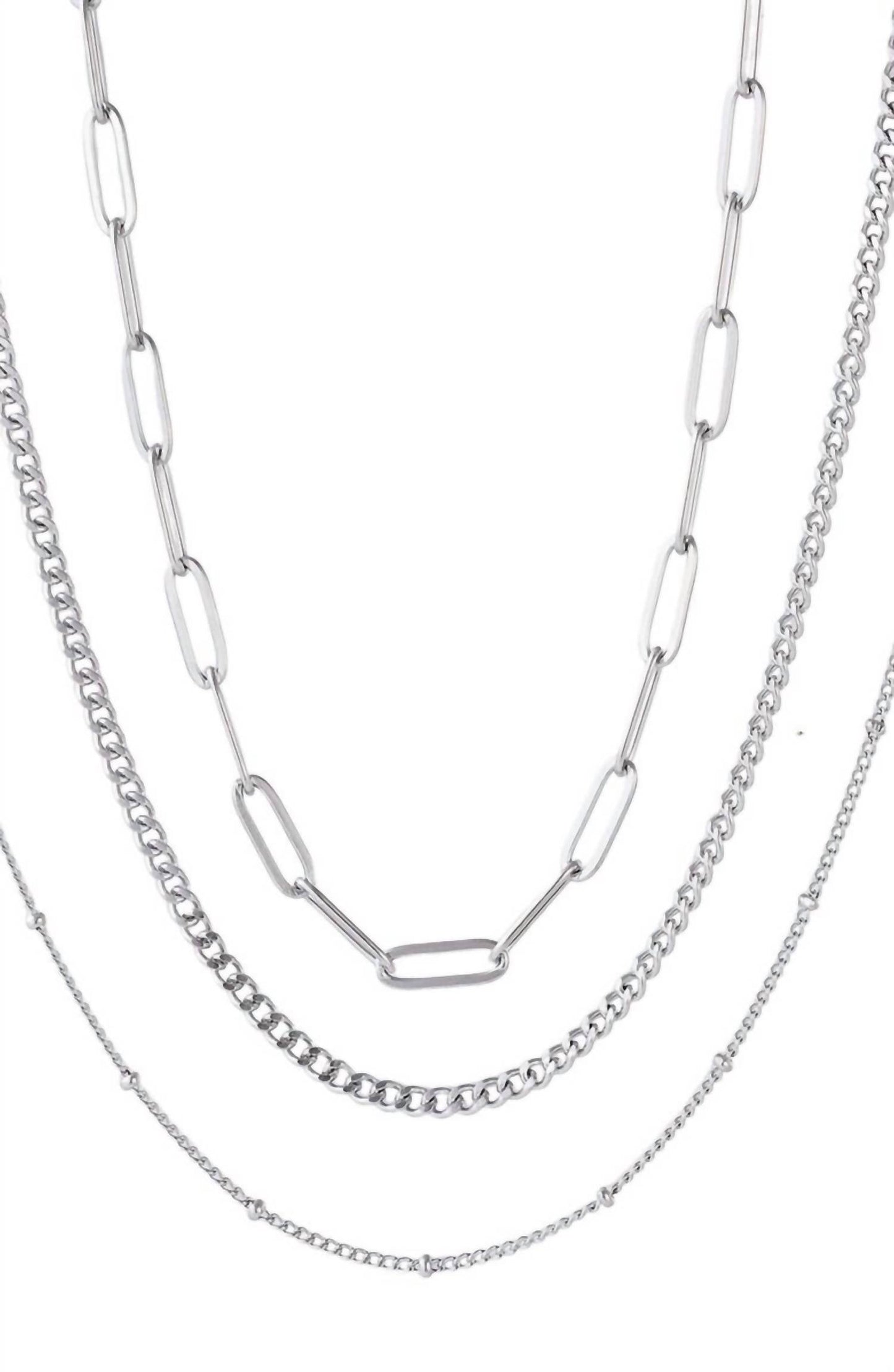 Women's Matte Layered Necklace