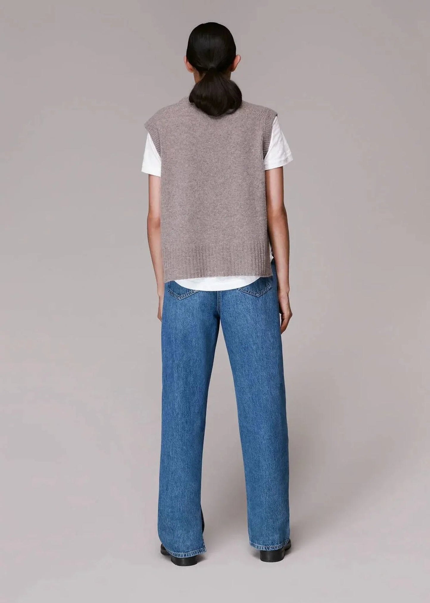 Authentische Jeans mit seitlichem Schlitz