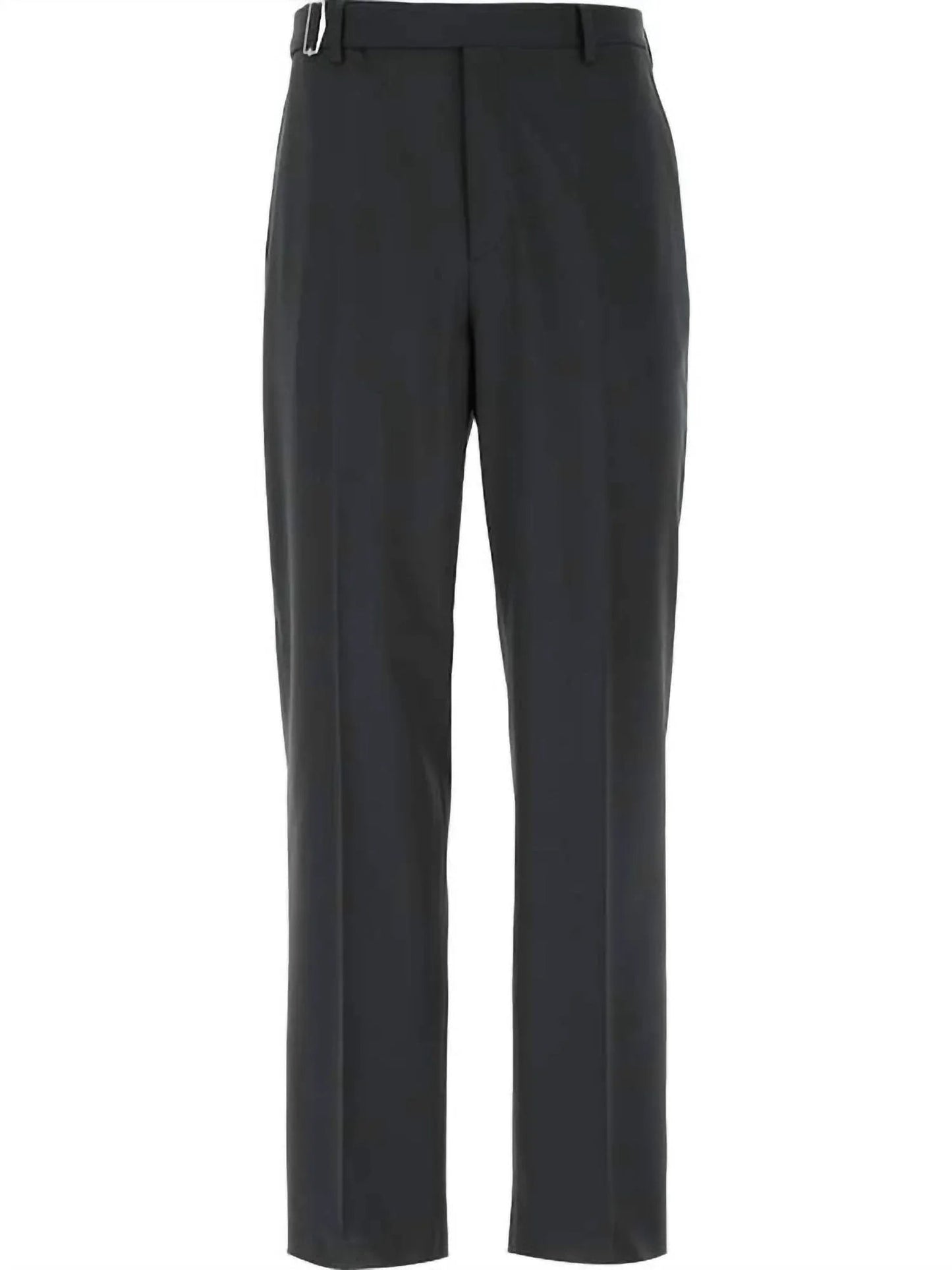Men's Belted Wool Blend Pants