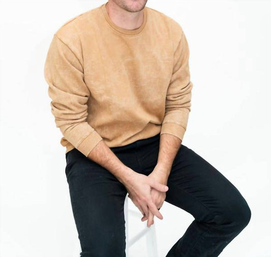 Honey Acidwash Sweatshirt Oberteil