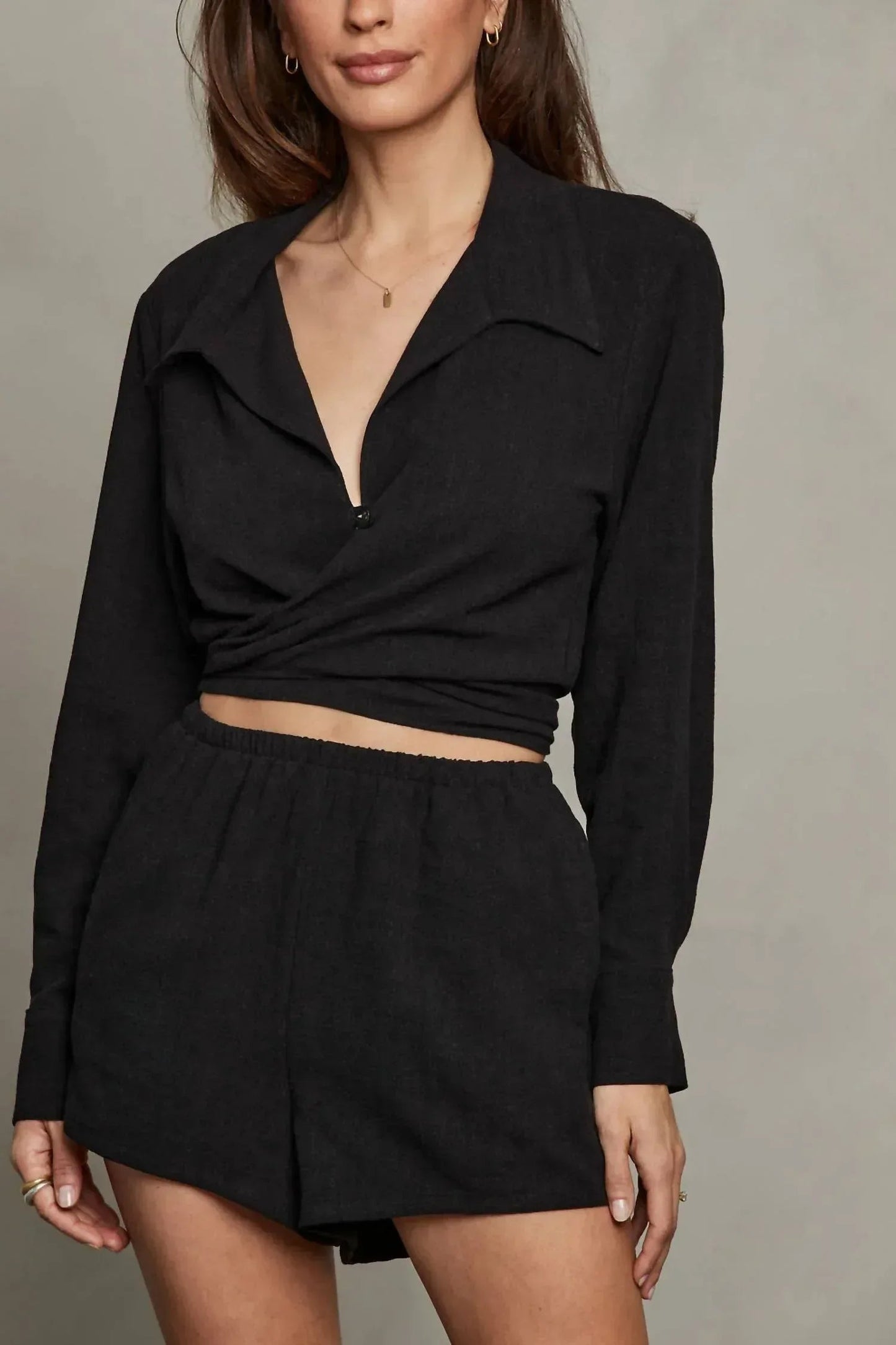 Rhea Textured Shorts
