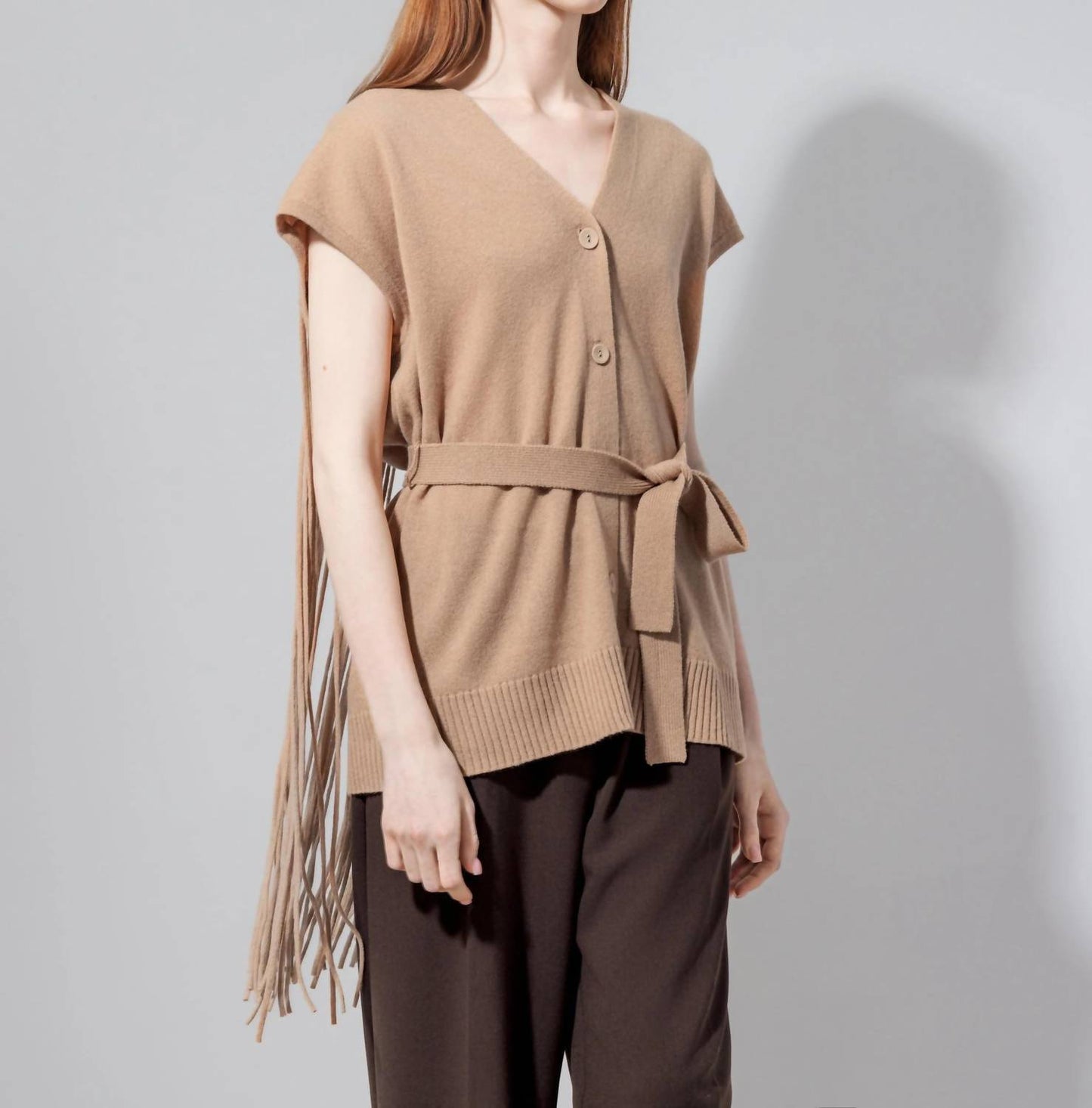 Fringe Vest Cardigan