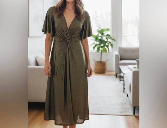 Maxikleid mit Wickeloptik