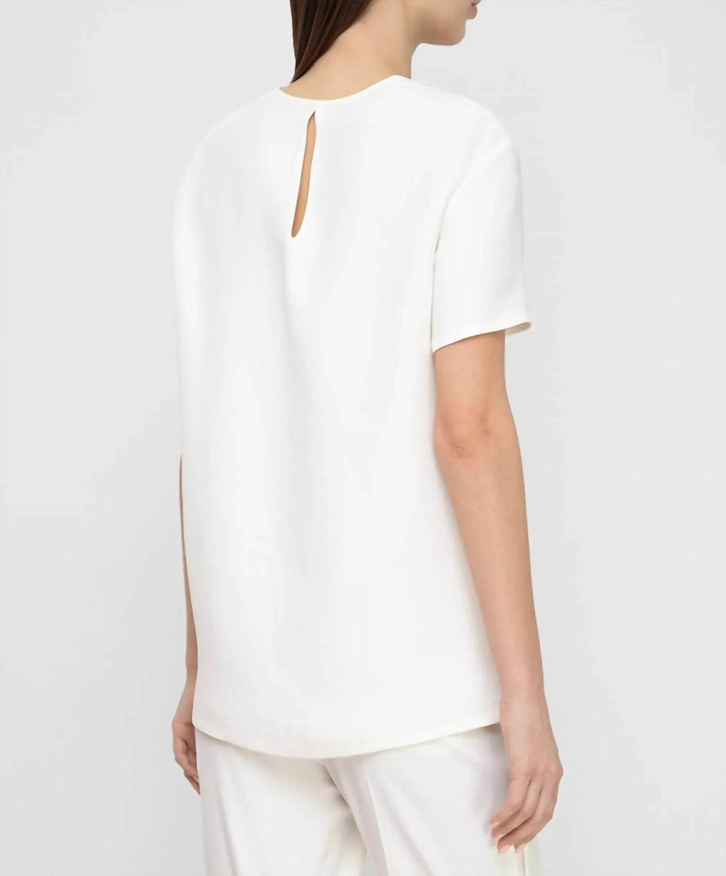 Knopfseidenbluse