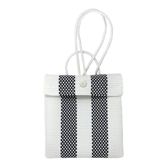 Women's Medium Woven Striped Backpack