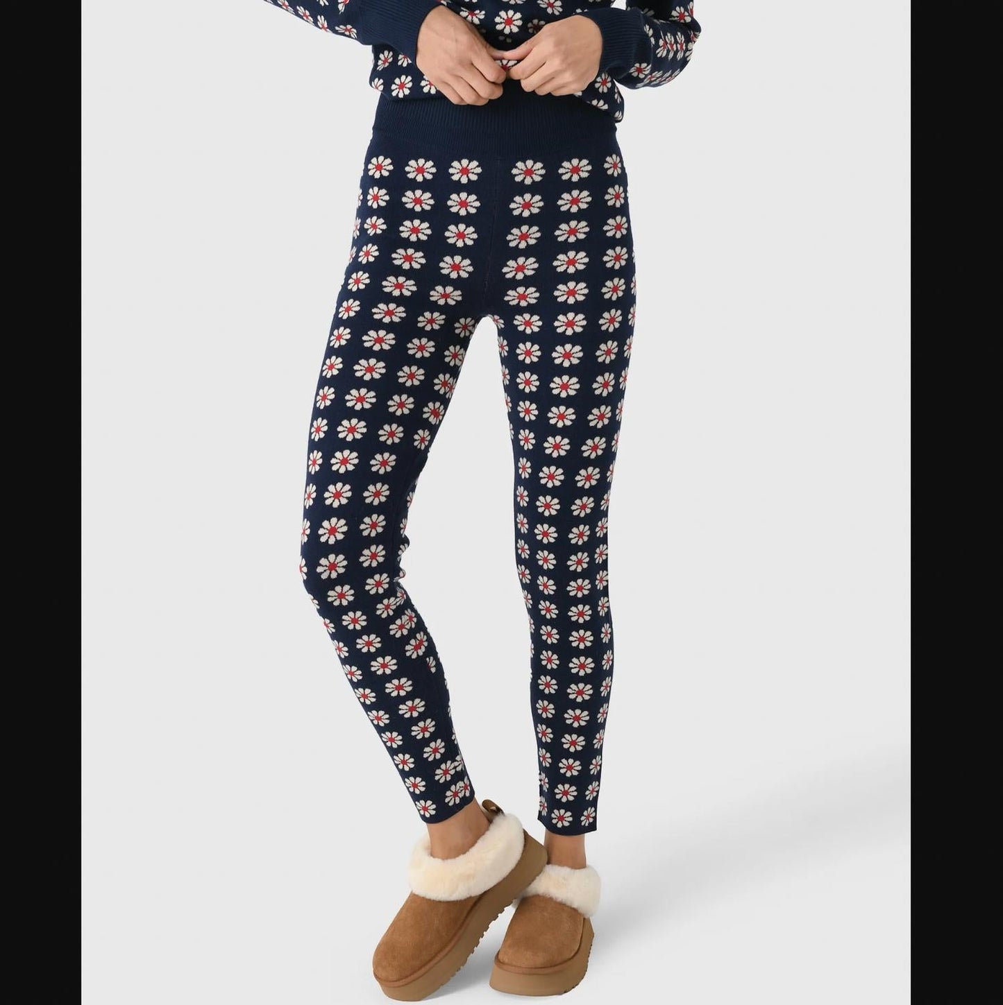 Merino Floral Print Legging