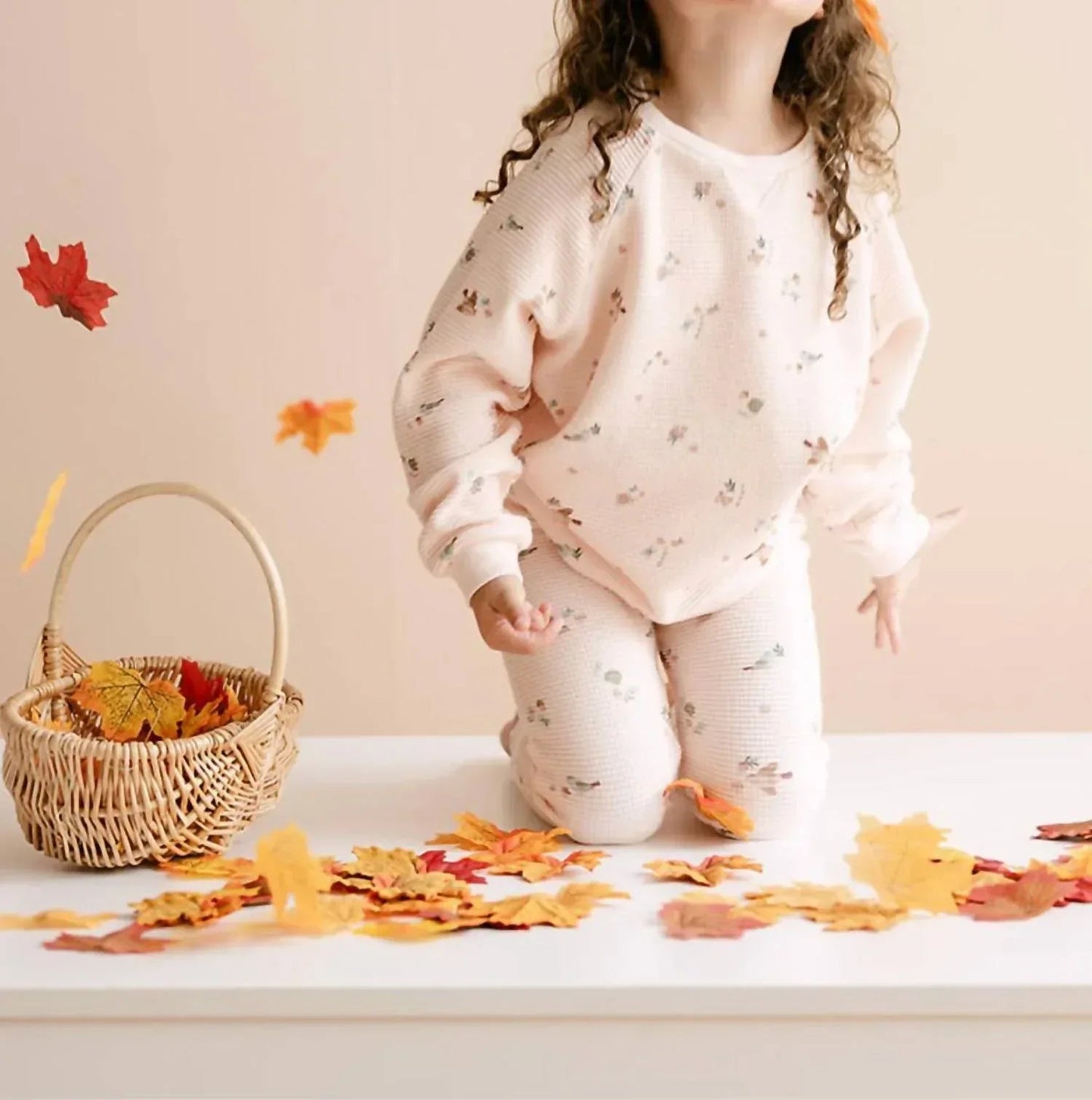Girl's Waffle Long Sleeve Tee