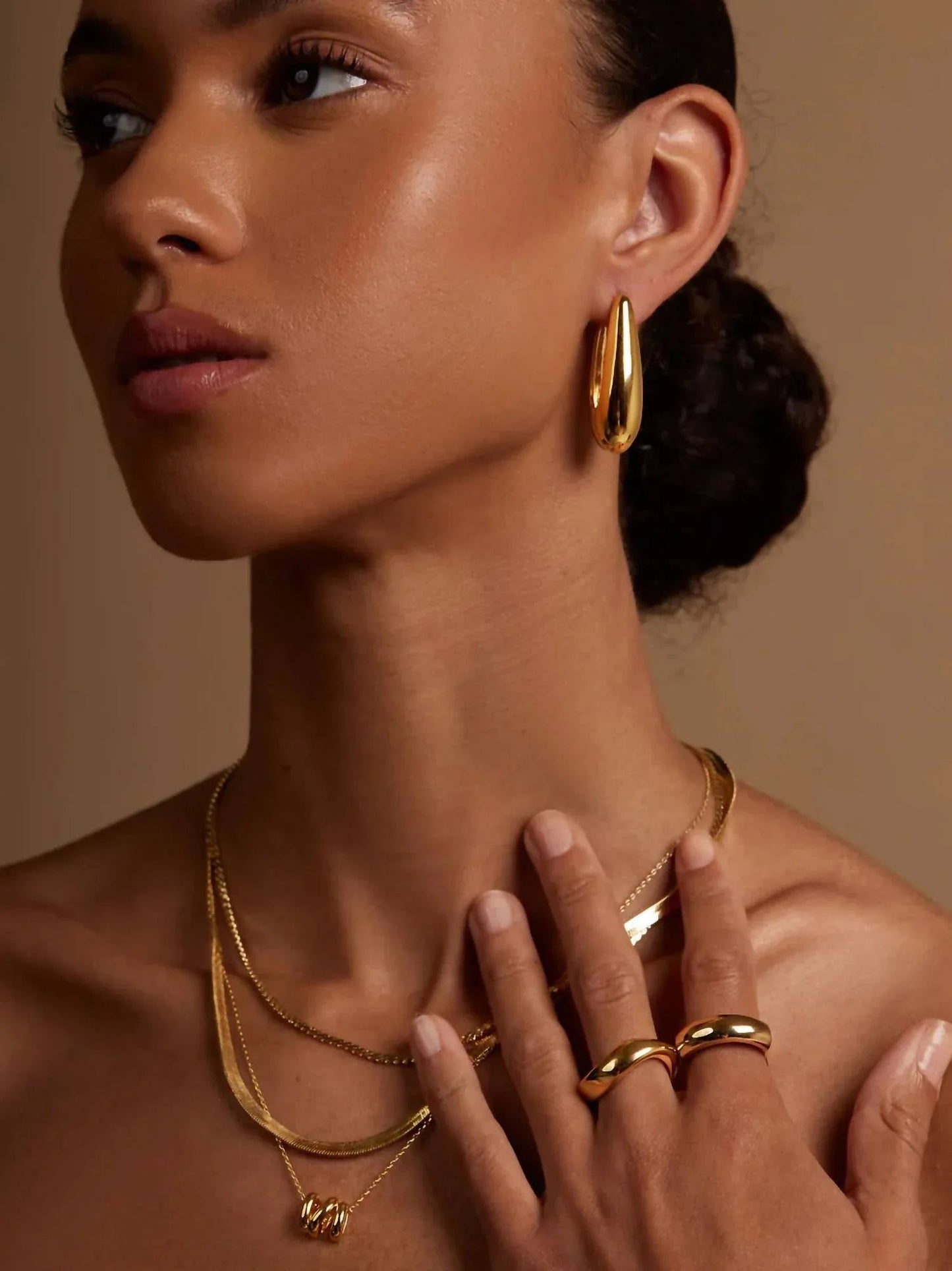 Mega Teardrop Creolen für Damen