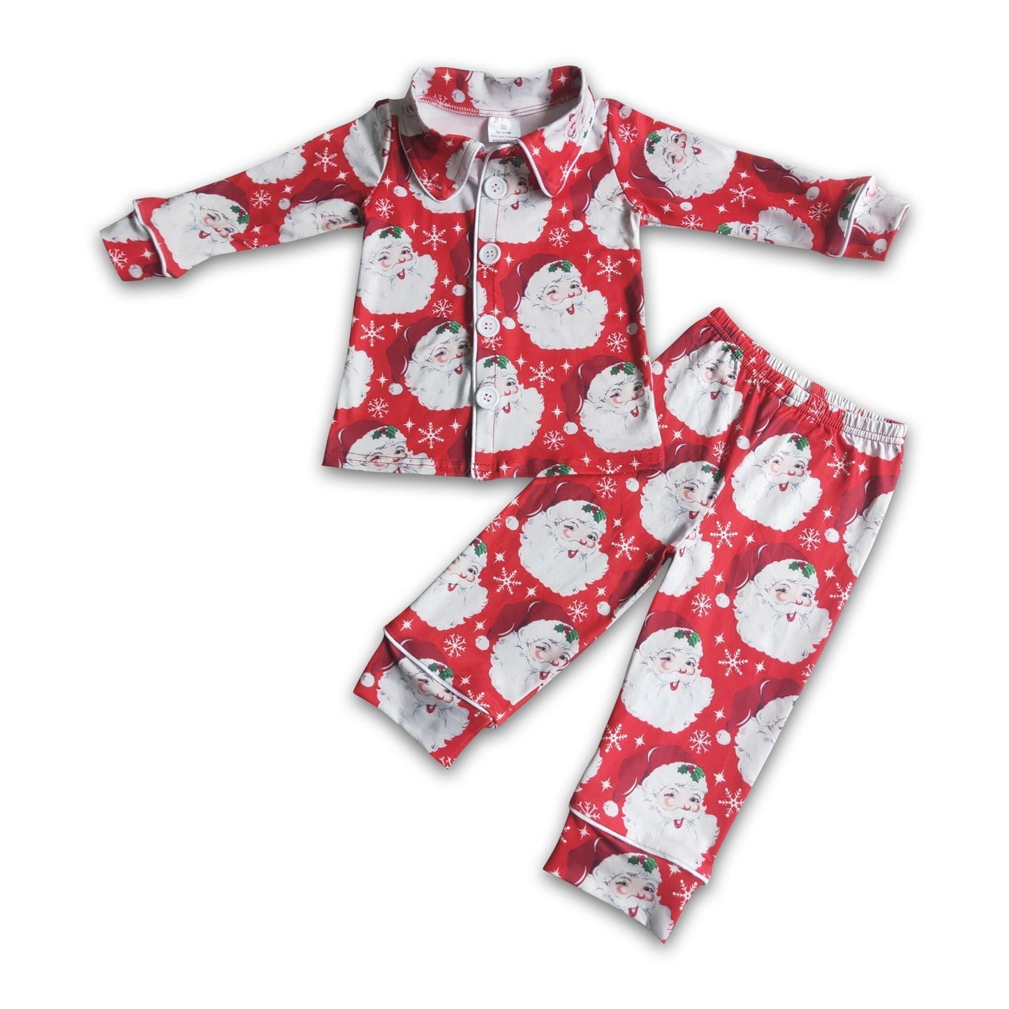 Schlafanzug für Jungen mit Weihnachtsmann-Aufdruck