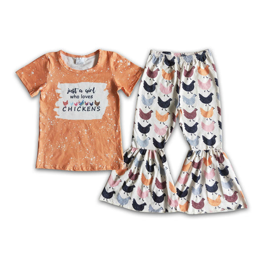 Einfach nur ein Mädchen, das Hühner liebt-Outfit