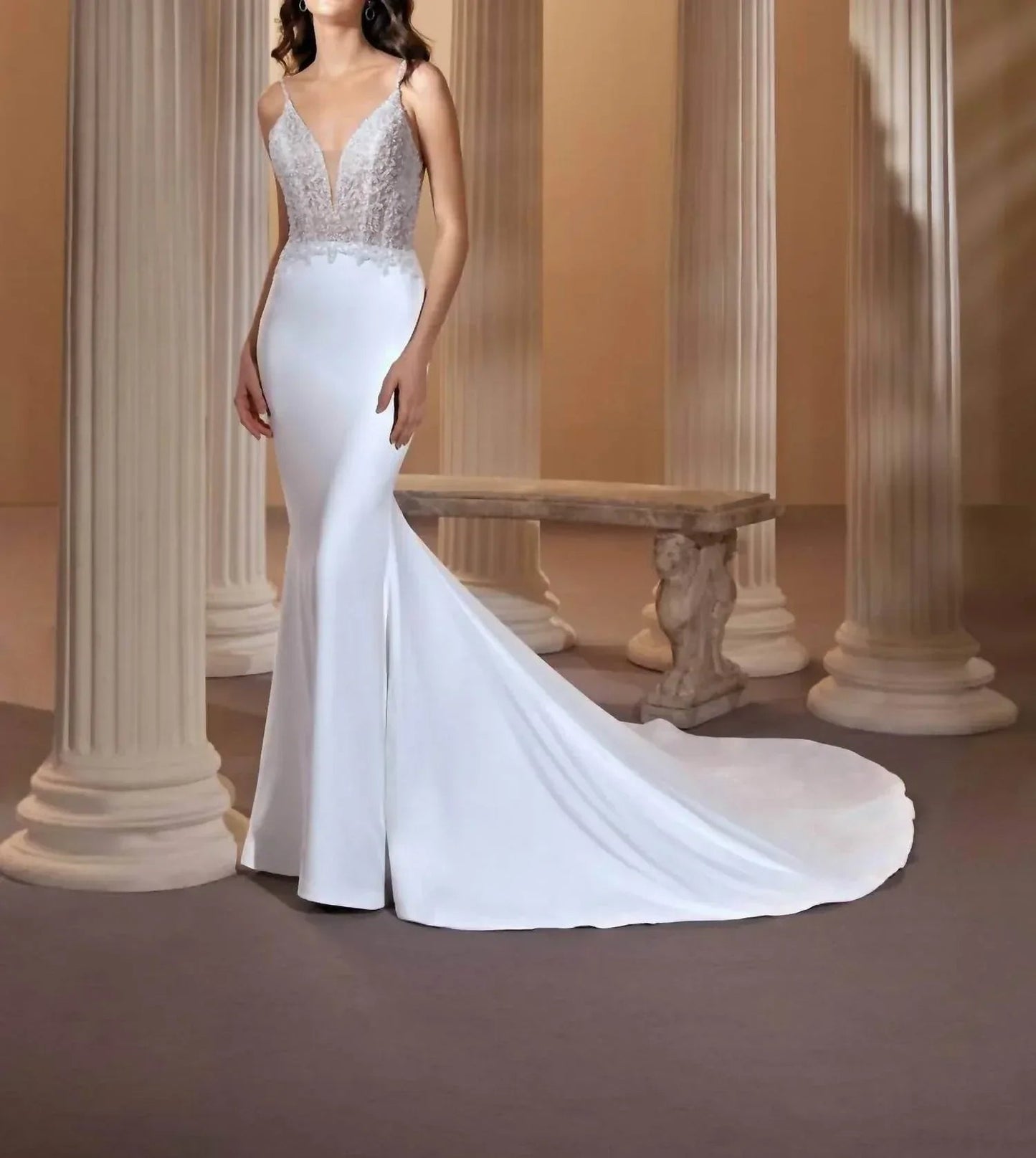 Beaded Straps Embellished Dress