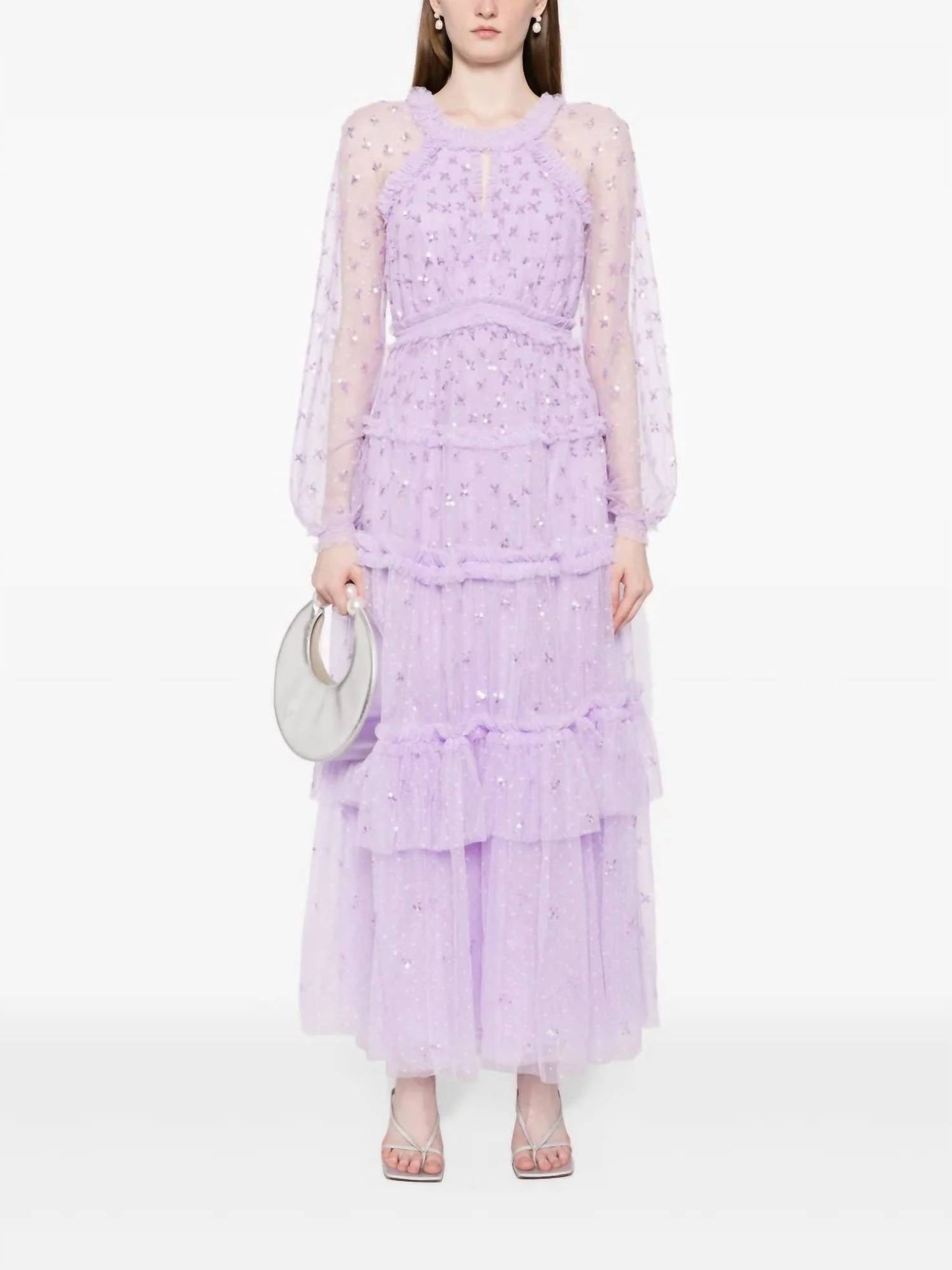 Pailletten-Kuss-Knöchelkleid