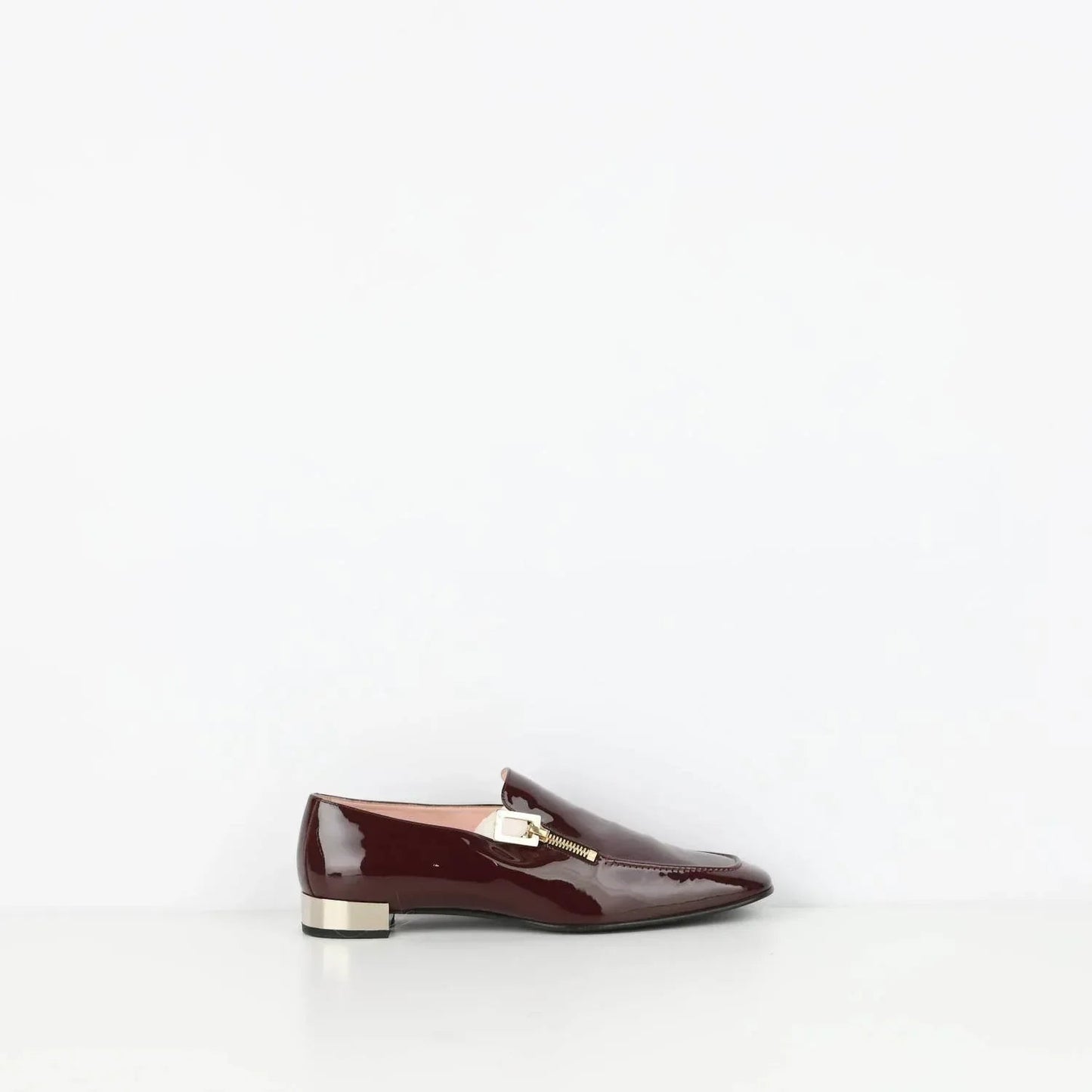 Damen-Loafer Polly aus Lackleder mit Reißverschluss