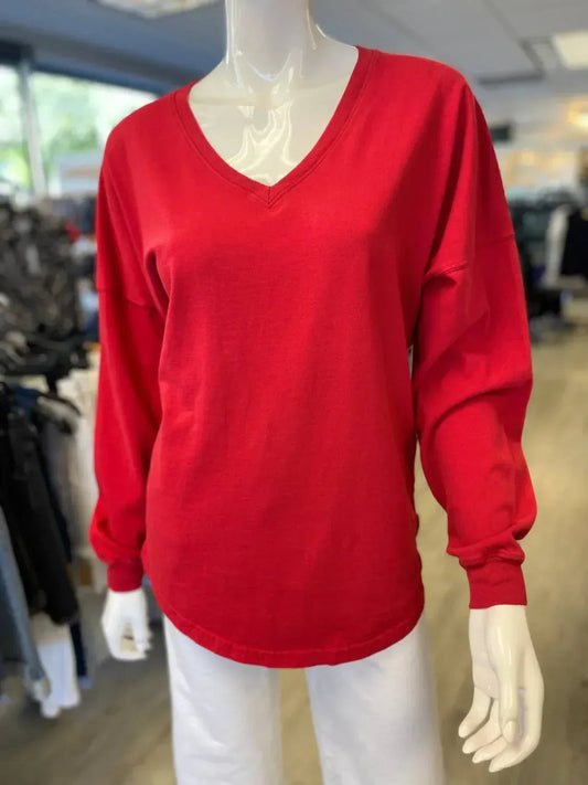 Women's V Neck Believe Top