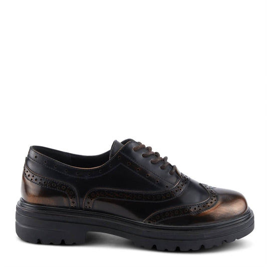Women's Ryliana Burnished Lace-up Oxford Shoes