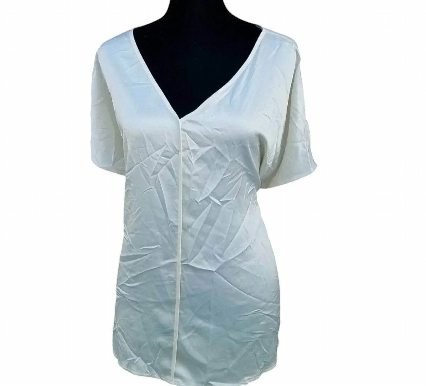 Women's V-neck Short Sleeve Blouse